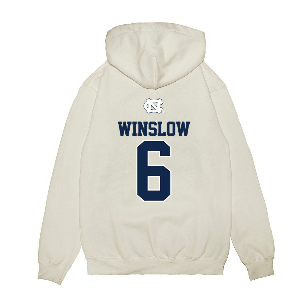 UNC - NCAA Baseball : Macon Winslow - USA Premium Hooded Sweatshirt-1