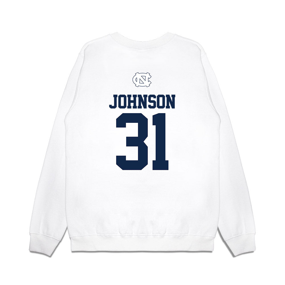 UNC - NCAA Baseball : Olin Johnson - USA Premium Crewneck Sweatshirt-1