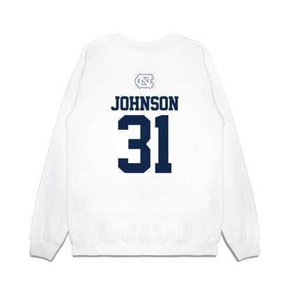 UNC - NCAA Baseball : Olin Johnson - USA Premium Crewneck Sweatshirt-1