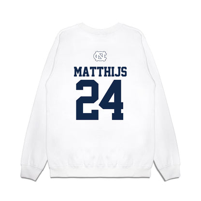 UNC - NCAA Baseball : Matthew Matthijs - USA Premium Crewneck Sweatshirt-1