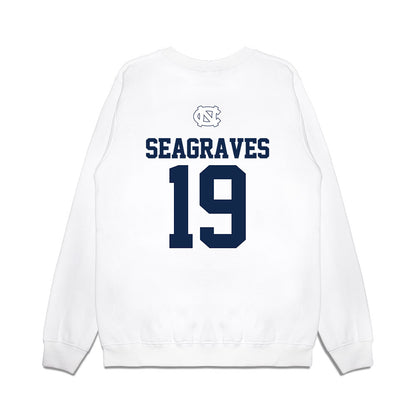 UNC - NCAA Baseball : Camron Seagraves - USA Premium Crewneck Sweatshirt-1
