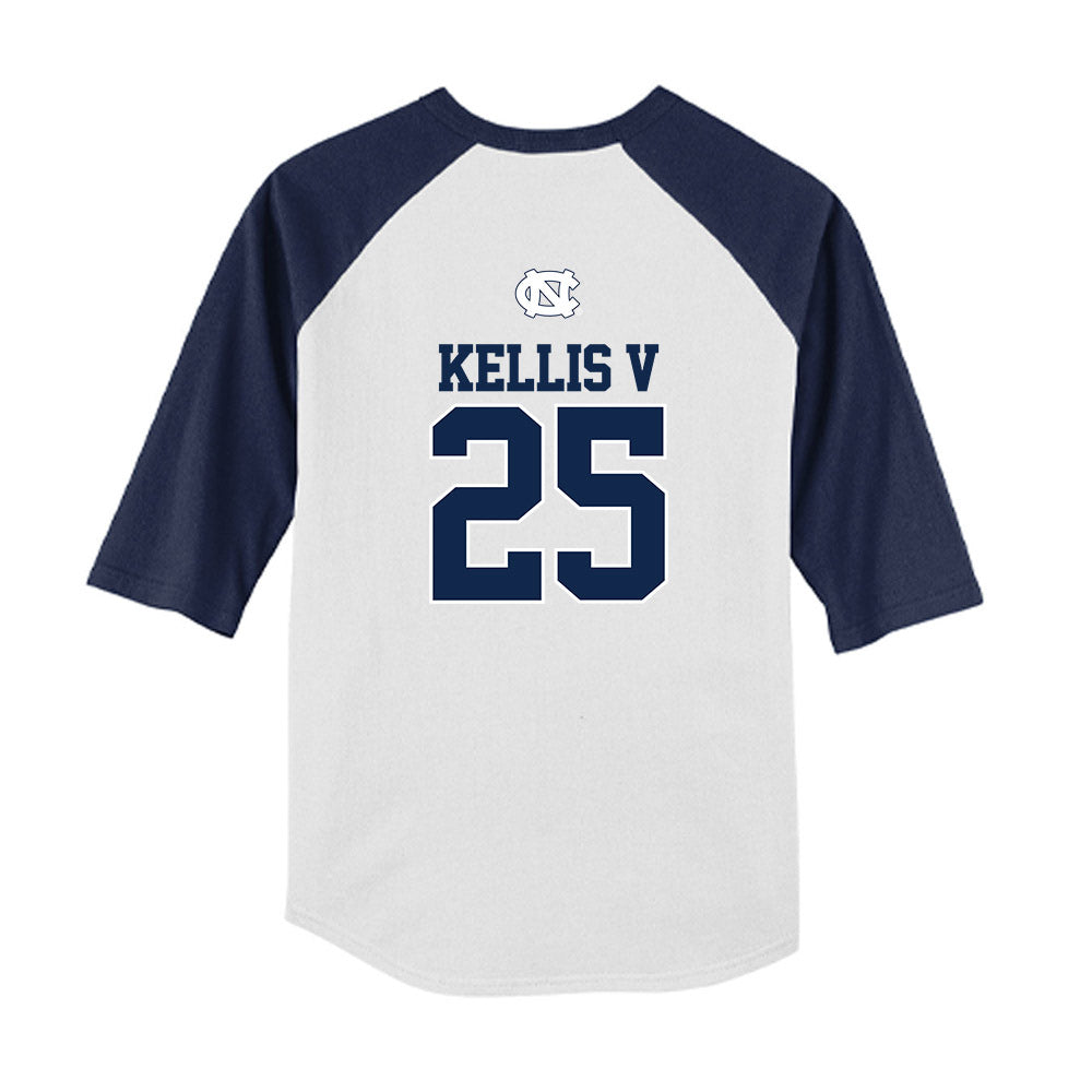 UNC - NCAA Baseball : Rom Kellis V - USA Youth Raglan T-Shirt-1