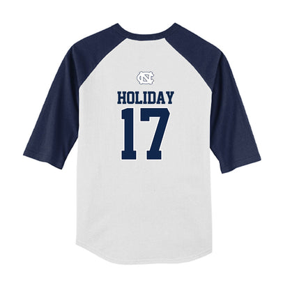 UNC - NCAA Baseball : Talan Holiday - USA Youth Raglan T-Shirt-1