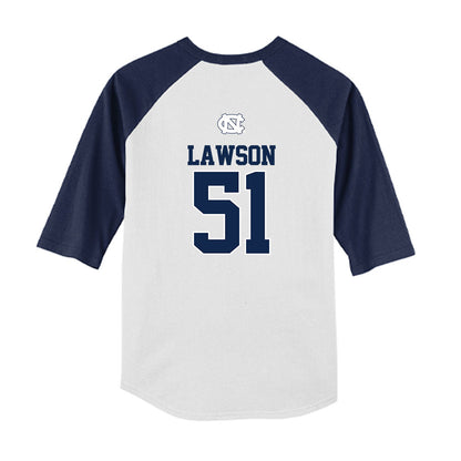 UNC - NCAA Baseball : Timmy Lawson - USA Youth Raglan T-Shirt-1