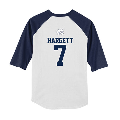 UNC - NCAA Baseball : Perry Hargett - USA Youth Raglan T-Shirt-1