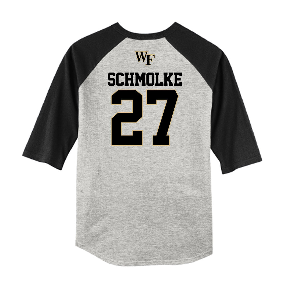 Wake Forest - NCAA Baseball : Luke Schmolke - USA Raglan Shirt-1
