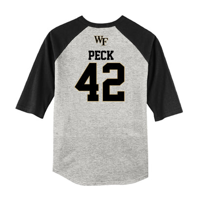 Wake Forest - NCAA Baseball : Alexander Peck - USA Raglan Shirt-1