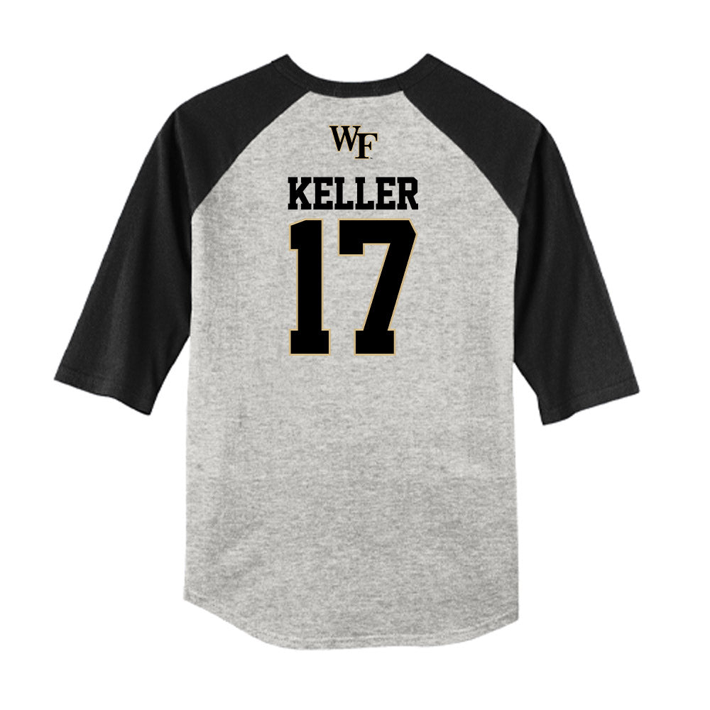 Wake Forest - NCAA Baseball : Ethan Keller - USA Raglan Shirt-1