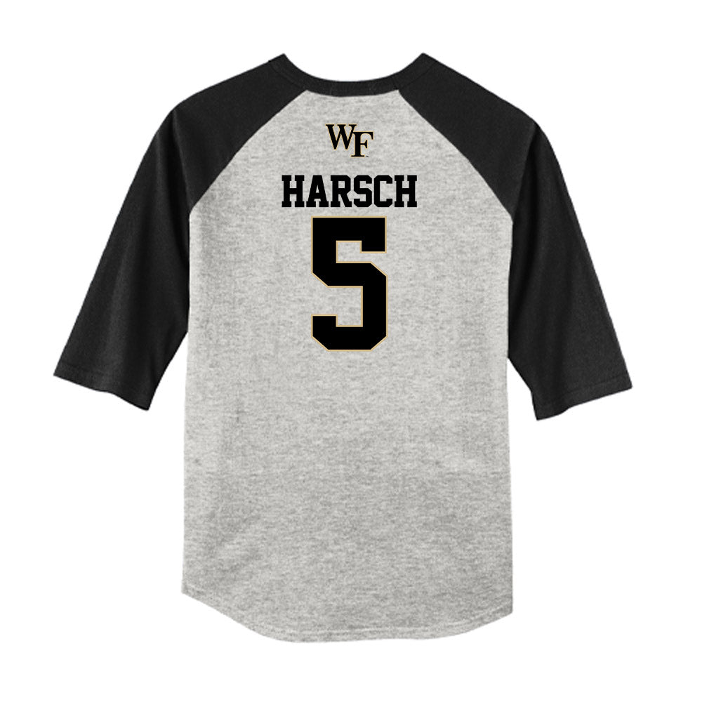 Wake Forest - NCAA Baseball : Marcelo Harsch - USA Raglan Shirt-1