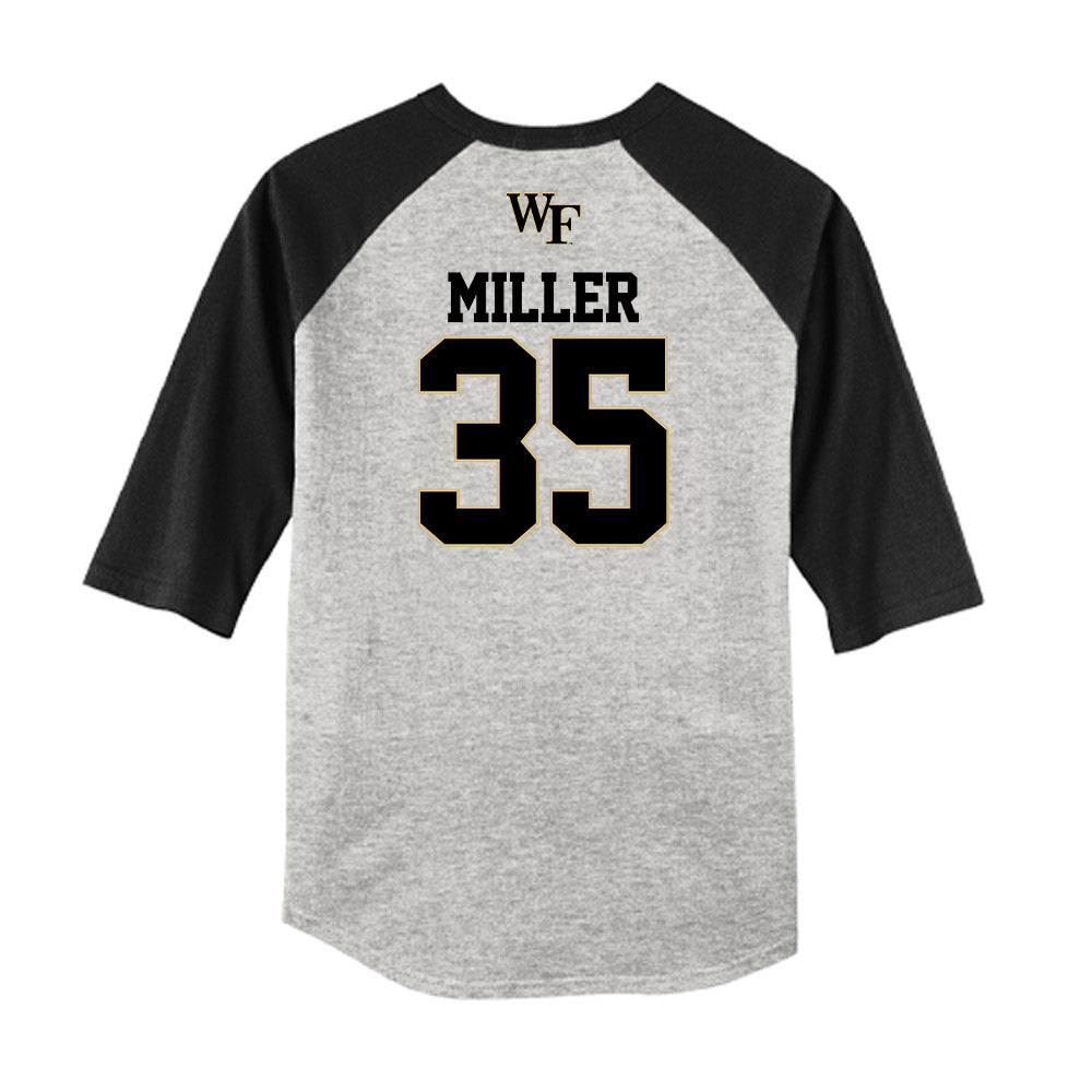 Wake Forest - NCAA Baseball : Griffin Miller - USA Raglan Shirt-1