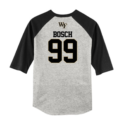 Wake Forest - NCAA Baseball : Ryan Bosch - USA Raglan Shirt-1