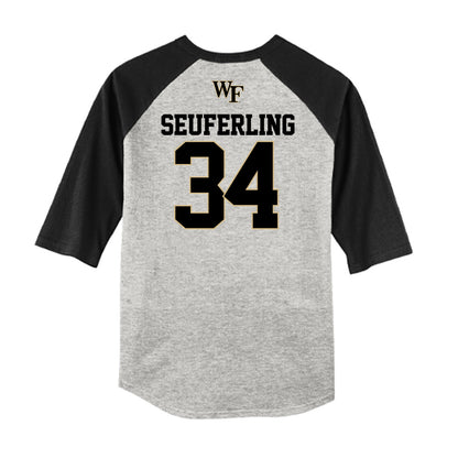 Wake Forest - NCAA Baseball : Grayden Seuferling - USA Raglan Shirt-1