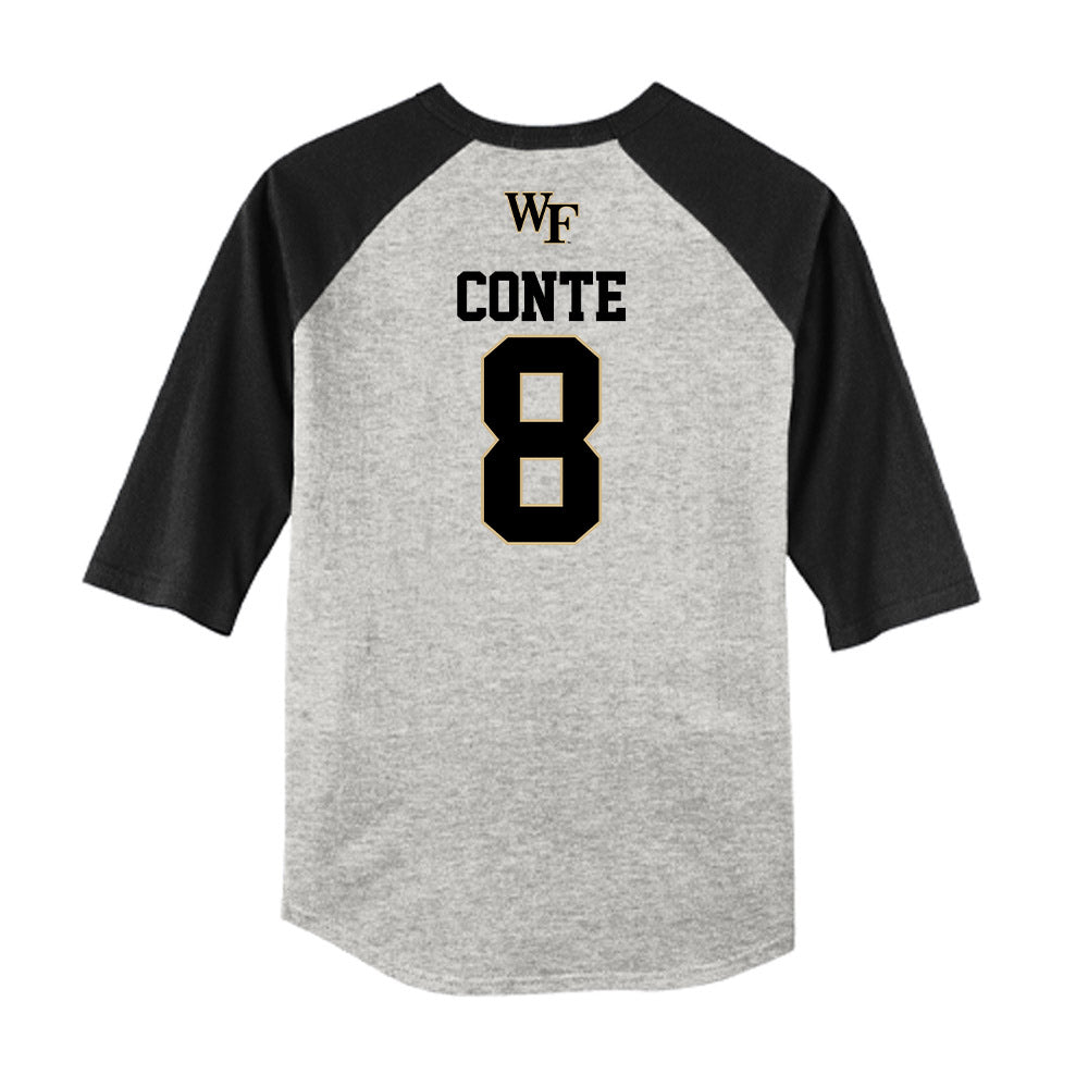Wake Forest - NCAA Baseball : Matt Conte - USA Raglan Shirt-1