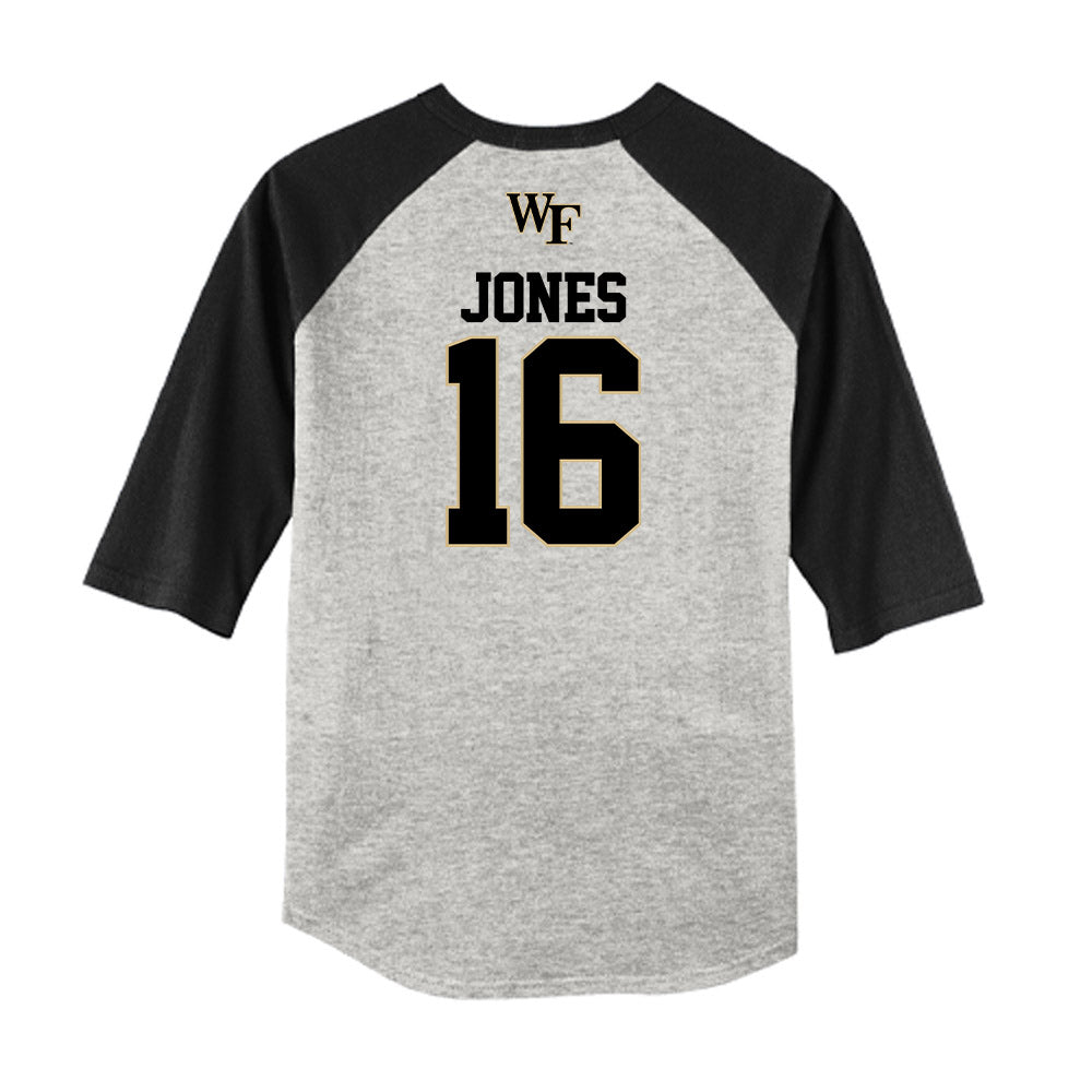 Wake Forest - NCAA Baseball : Evan Jones - USA Raglan Shirt-1
