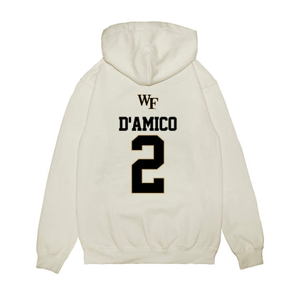 Wake Forest - NCAA Baseball : Logan D'Amico - USA Premium Hooded Sweatshirt-1