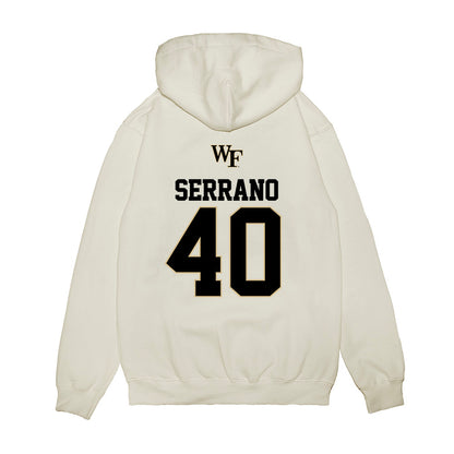 Wake Forest - NCAA Baseball : Jordan Serrano - USA Premium Hooded Sweatshirt-1