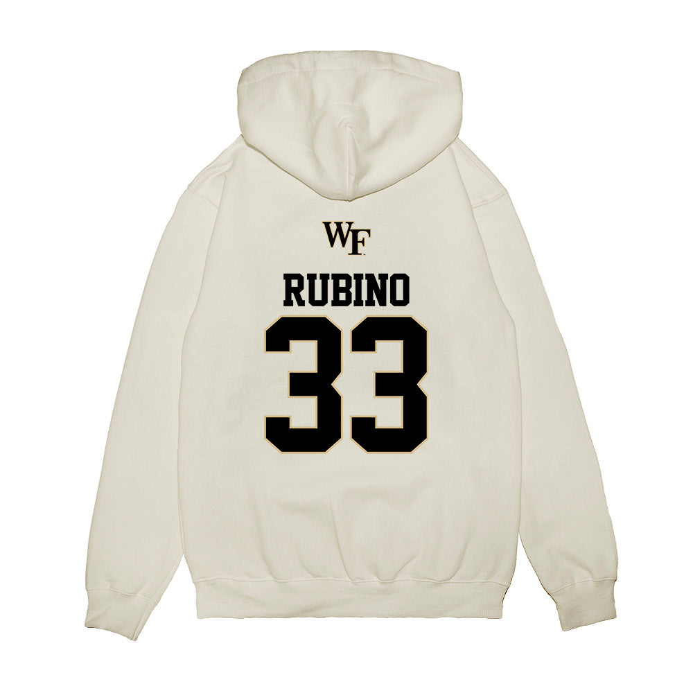 Wake Forest - NCAA Baseball : Nick Rubino - USA Premium Hooded Sweatshirt-1