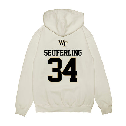 Wake Forest - NCAA Baseball : Grayden Seuferling - USA Premium Hooded Sweatshirt-1