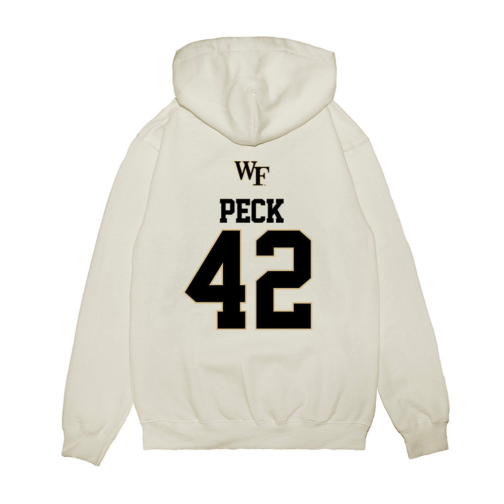 Wake Forest - NCAA Baseball : Alexander Peck - USA Premium Hooded Sweatshirt-1