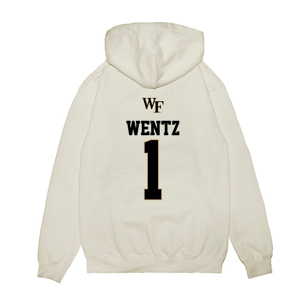 Wake Forest - NCAA Baseball : Dalton Wentz - USA Premium Hooded Sweatshirt-1