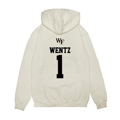 Wake Forest - NCAA Baseball : Dalton Wentz - USA Premium Hooded Sweatshirt-1