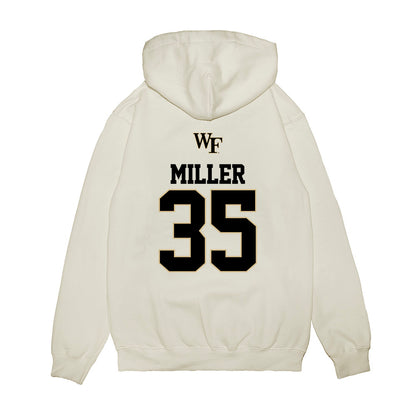 Wake Forest - NCAA Baseball : Griffin Miller - USA Premium Hooded Sweatshirt-1