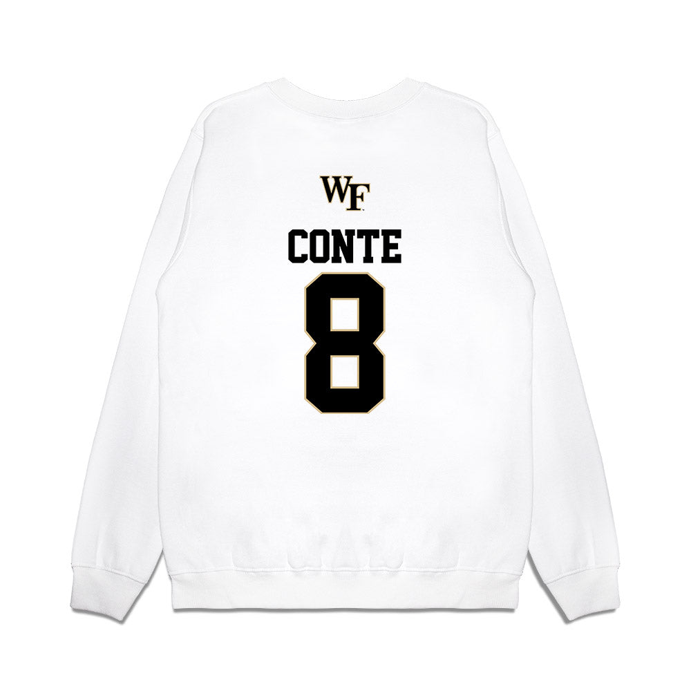 Wake Forest - NCAA Baseball : Matt Conte - USA Premium Crewneck Sweatshirt-1