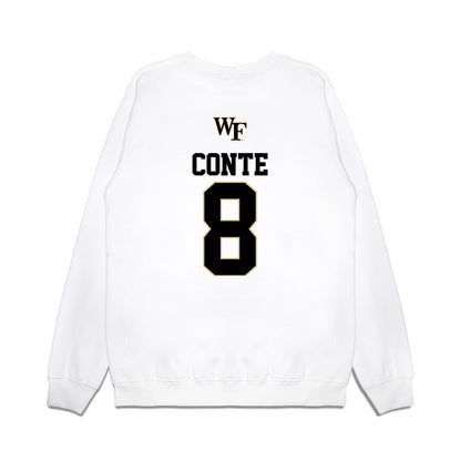 Wake Forest - NCAA Baseball : Matt Conte - USA Premium Crewneck Sweatshirt-1