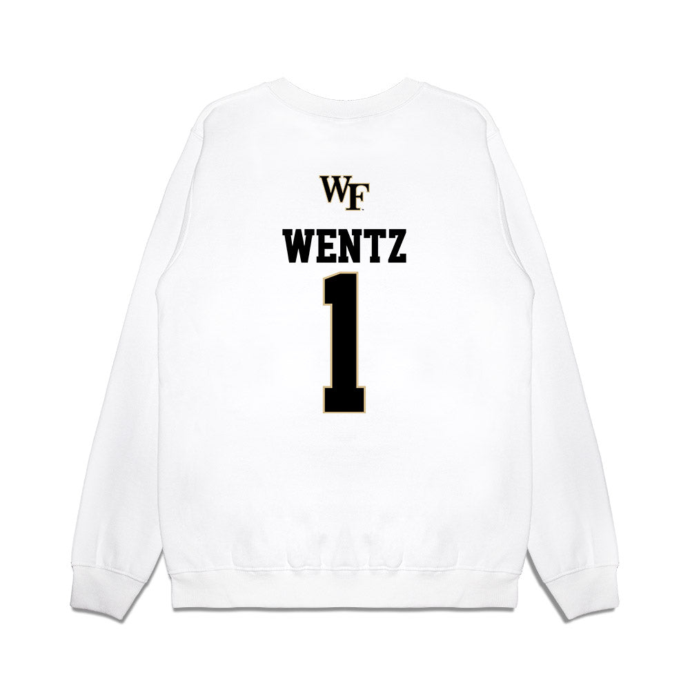 Wake Forest - NCAA Baseball : Dalton Wentz - USA Premium Crewneck Sweatshirt-1