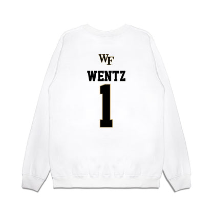 Wake Forest - NCAA Baseball : Dalton Wentz - USA Premium Crewneck Sweatshirt-1