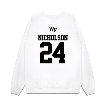 Wake Forest - NCAA Baseball : Grant Nicholson - USA Premium Crewneck Sweatshirt-1