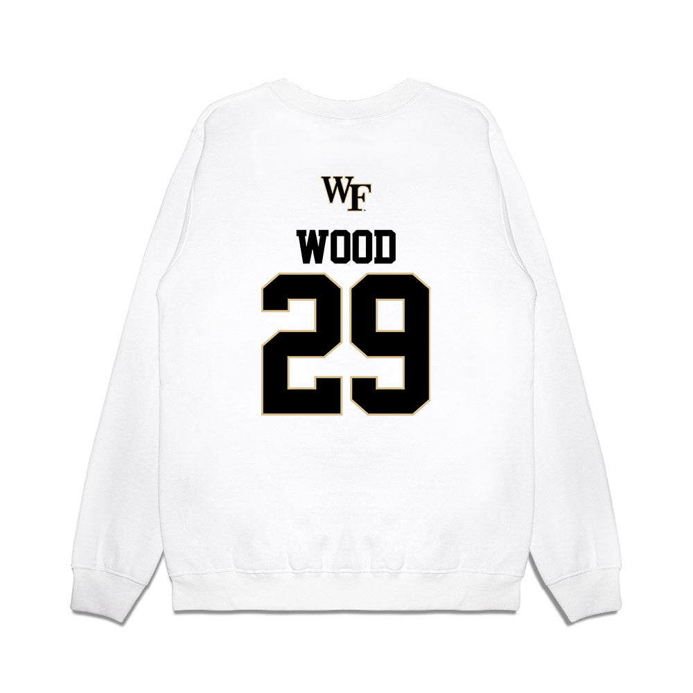 Wake Forest - NCAA Baseball : Tyler Wood - USA Premium Crewneck Sweatshirt-1