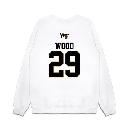 Wake Forest - NCAA Baseball : Tyler Wood - USA Premium Crewneck Sweatshirt-1