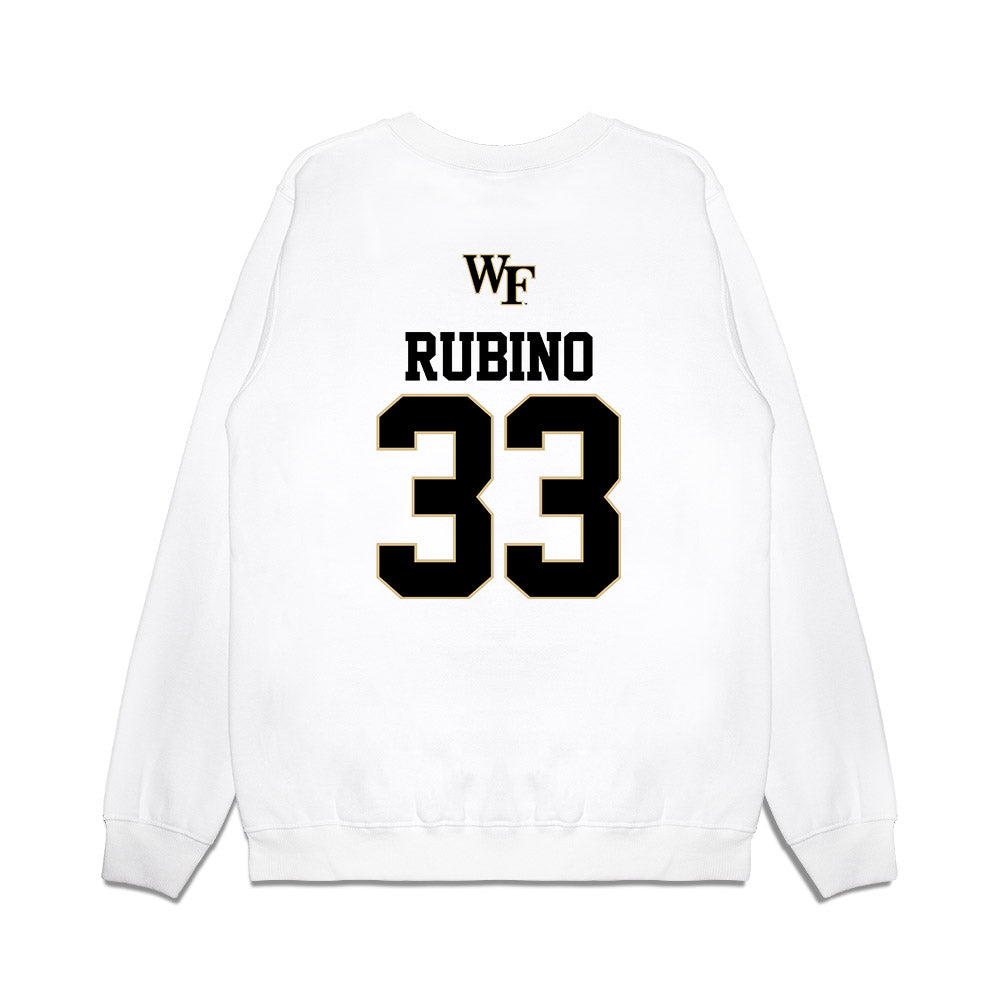 Wake Forest - NCAA Baseball : Nick Rubino - USA Premium Crewneck Sweatshirt-1