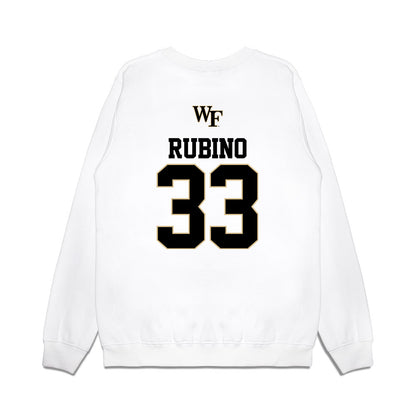 Wake Forest - NCAA Baseball : Nick Rubino - USA Premium Crewneck Sweatshirt-1