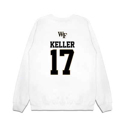 Wake Forest - NCAA Baseball : Ethan Keller - USA Premium Crewneck Sweatshirt-1
