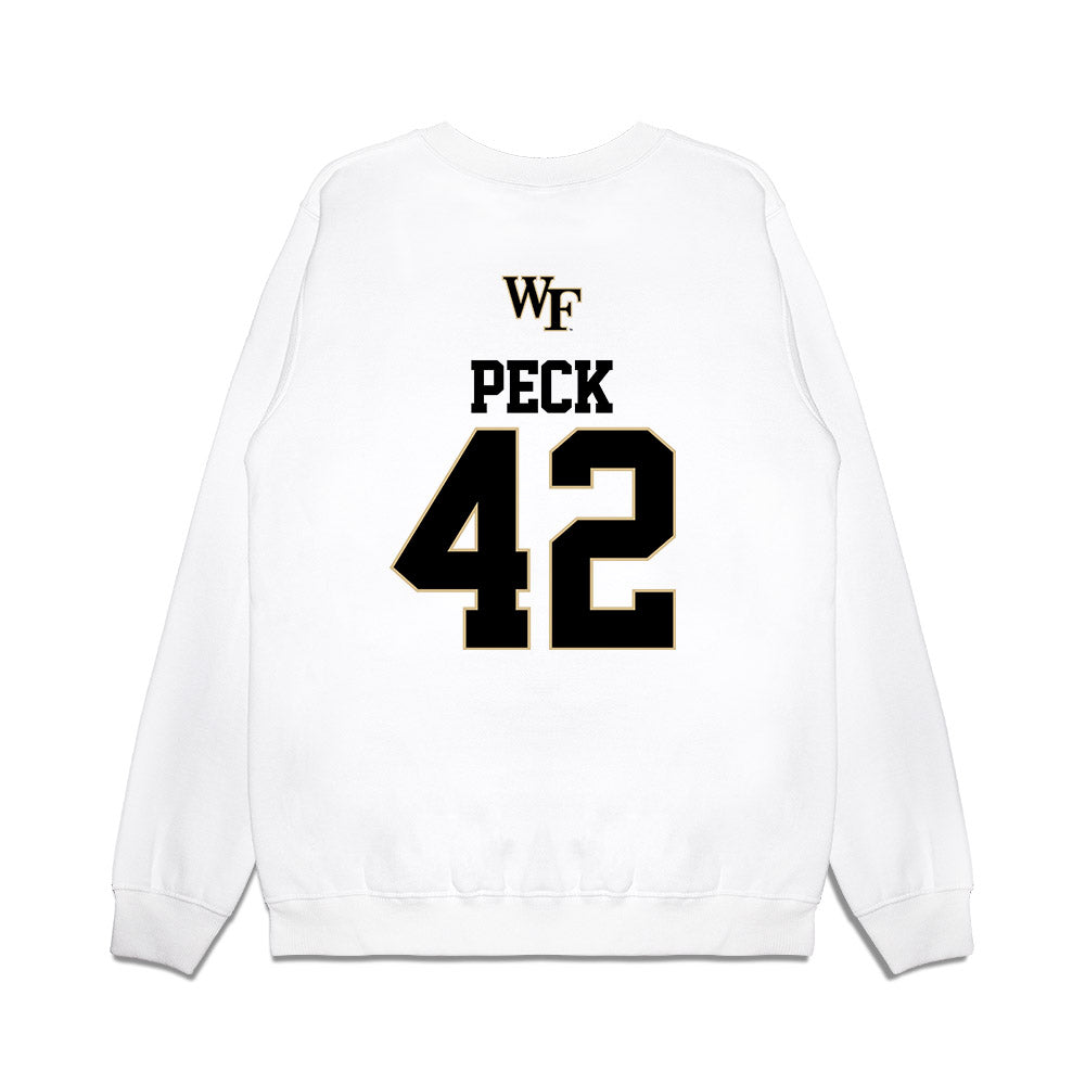 Wake Forest - NCAA Baseball : Alexander Peck - USA Premium Crewneck Sweatshirt-1