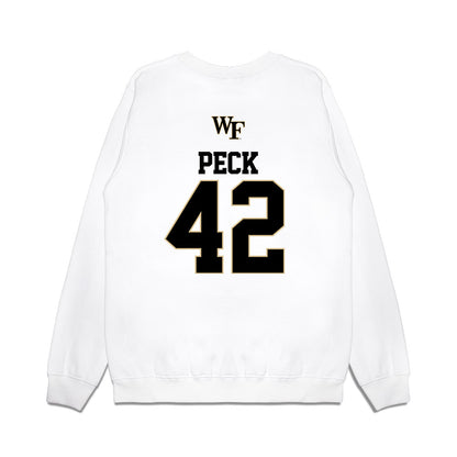Wake Forest - NCAA Baseball : Alexander Peck - USA Premium Crewneck Sweatshirt-1