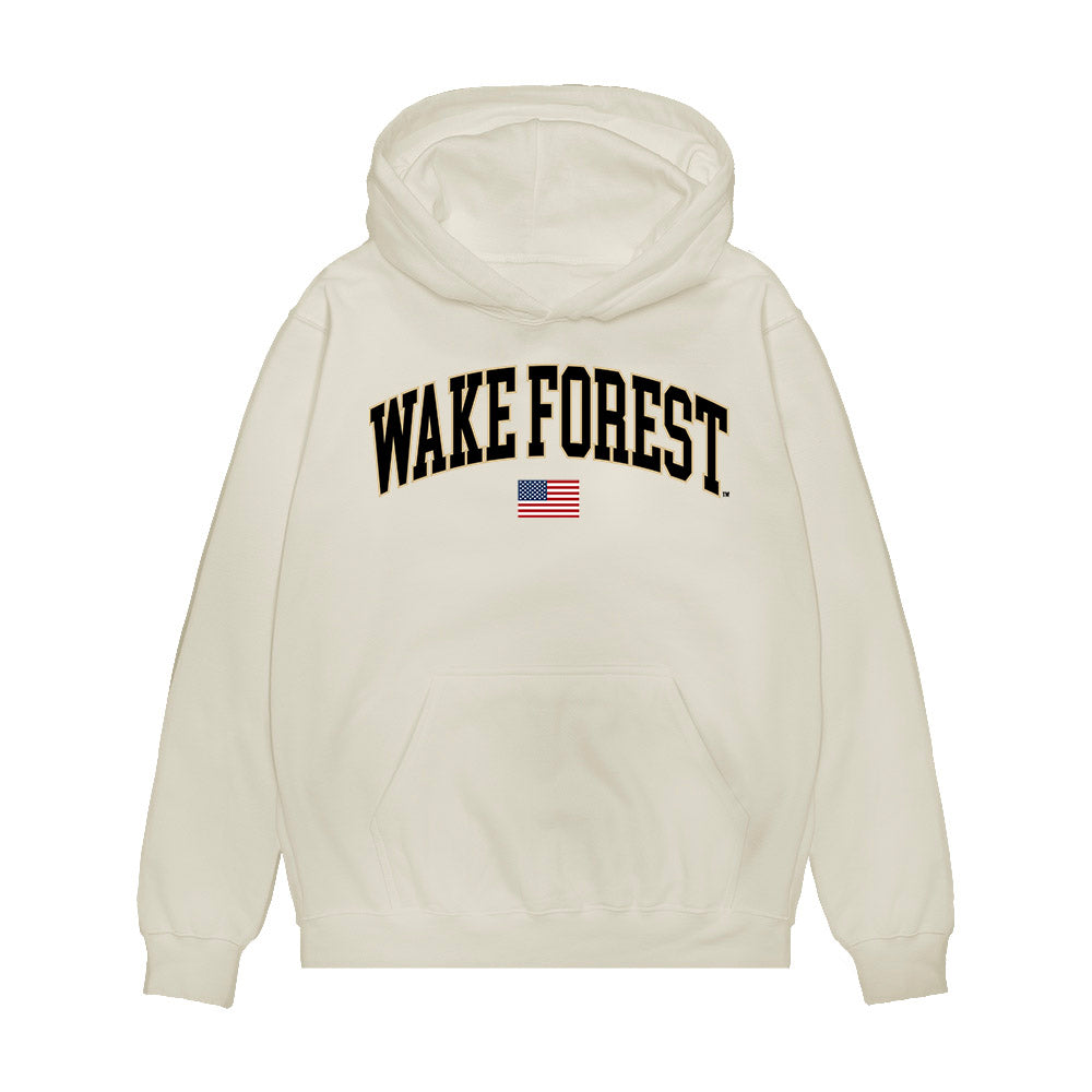 Wake Forest - NCAA Baseball : Logan D'Amico - USA Premium Hooded Sweatshirt-0