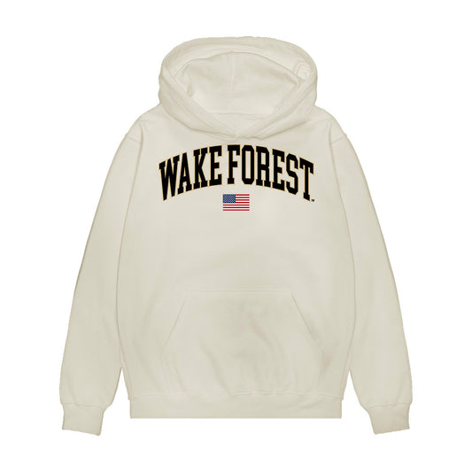 Wake Forest - NCAA Baseball : Ethan Keller - USA Premium Hooded Sweatshirt-0