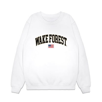 Wake Forest - NCAA Baseball : Nick Rubino - USA Premium Crewneck Sweatshirt-0