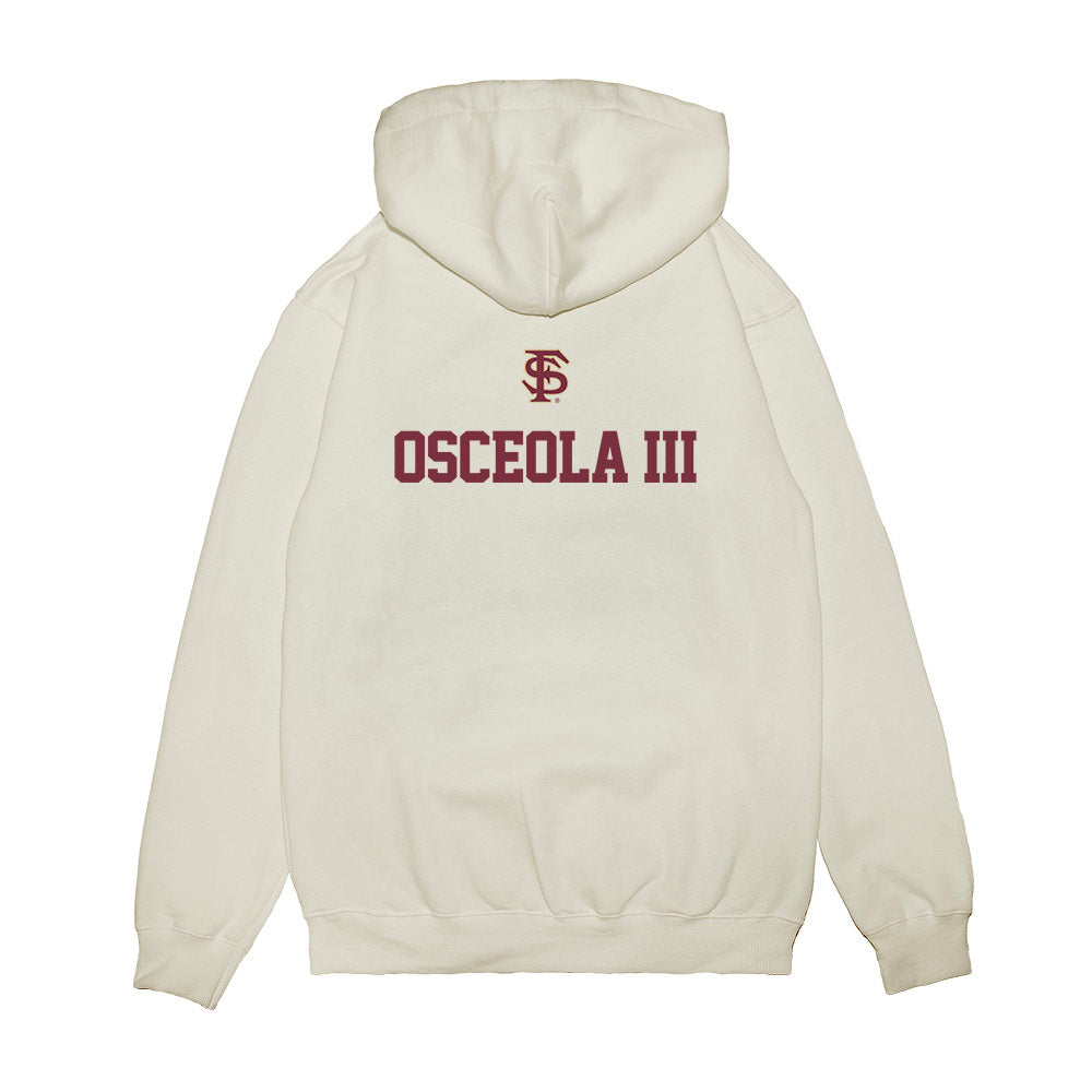 FSU - NCAA Baseball : OB Osceola III - USA Premium Hooded Sweatshirt-1