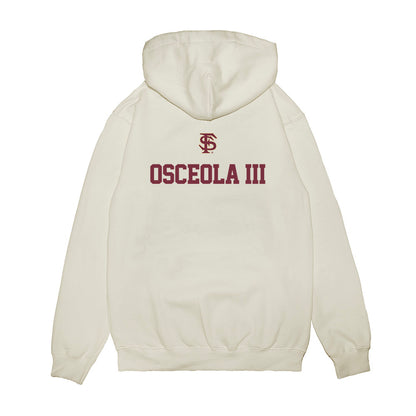 FSU - NCAA Baseball : OB Osceola III - USA Premium Hooded Sweatshirt-1