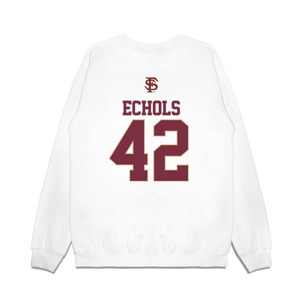 FSU - NCAA Baseball : Jake Echols - USA Premium Crewneck Sweatshirt-1