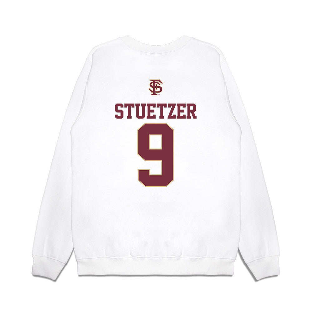 FSU - NCAA Baseball : John Stuetzer - USA Premium Crewneck Sweatshirt-1