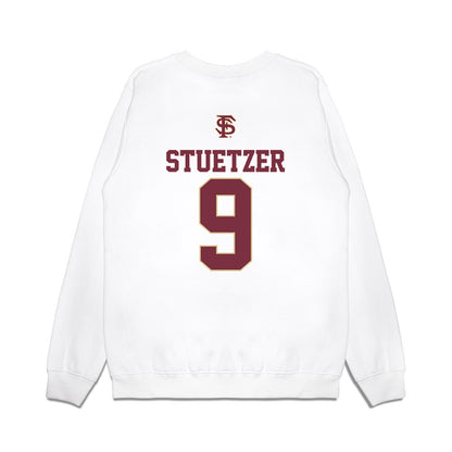 FSU - NCAA Baseball : John Stuetzer - USA Premium Crewneck Sweatshirt-1
