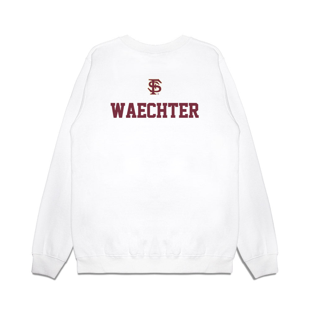 FSU - NCAA Baseball : Kaden Waechter - USA Premium Crewneck Sweatshirt-1