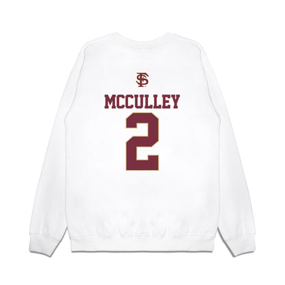 FSU - NCAA Baseball : Carter McCulley - USA Premium Crewneck Sweatshirt-1