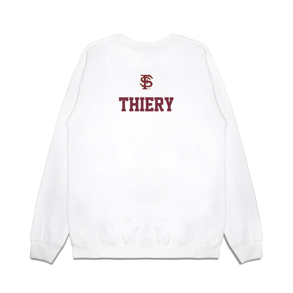 FSU - NCAA Baseball : Donovan Thiery - USA Premium Crewneck Sweatshirt-1