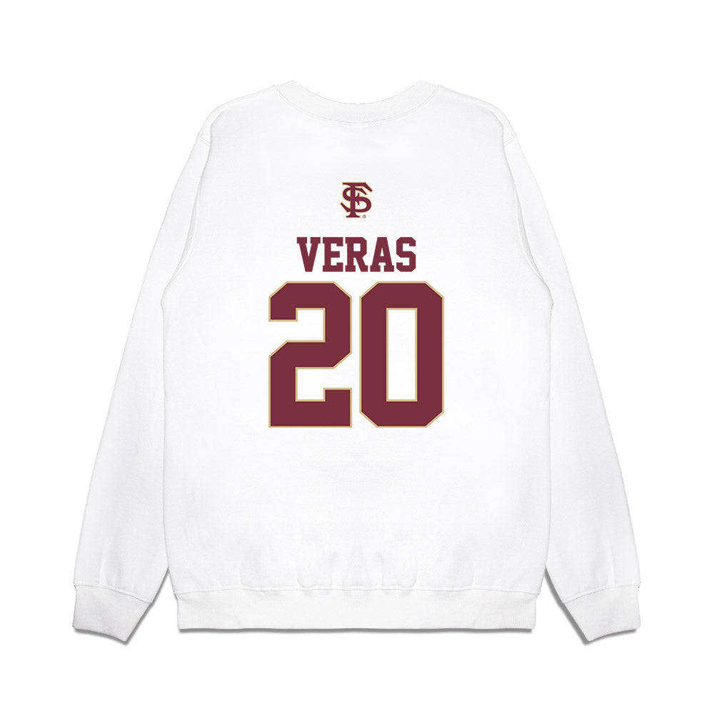 FSU - NCAA Baseball : Genson Veras - USA Premium Crewneck Sweatshirt-1